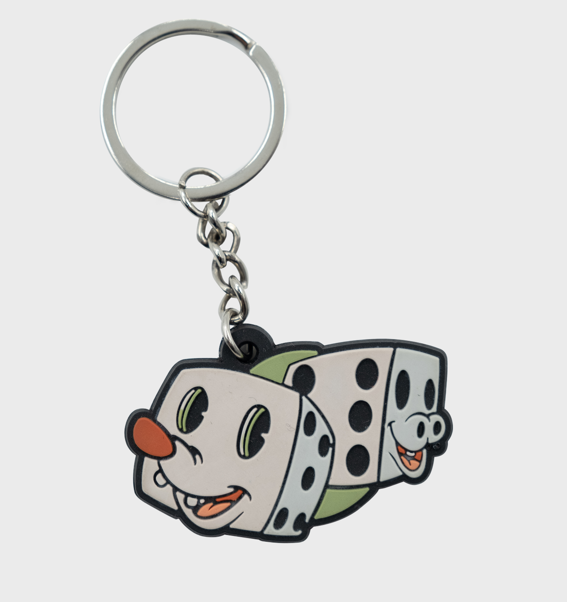 Dice Head Keychain