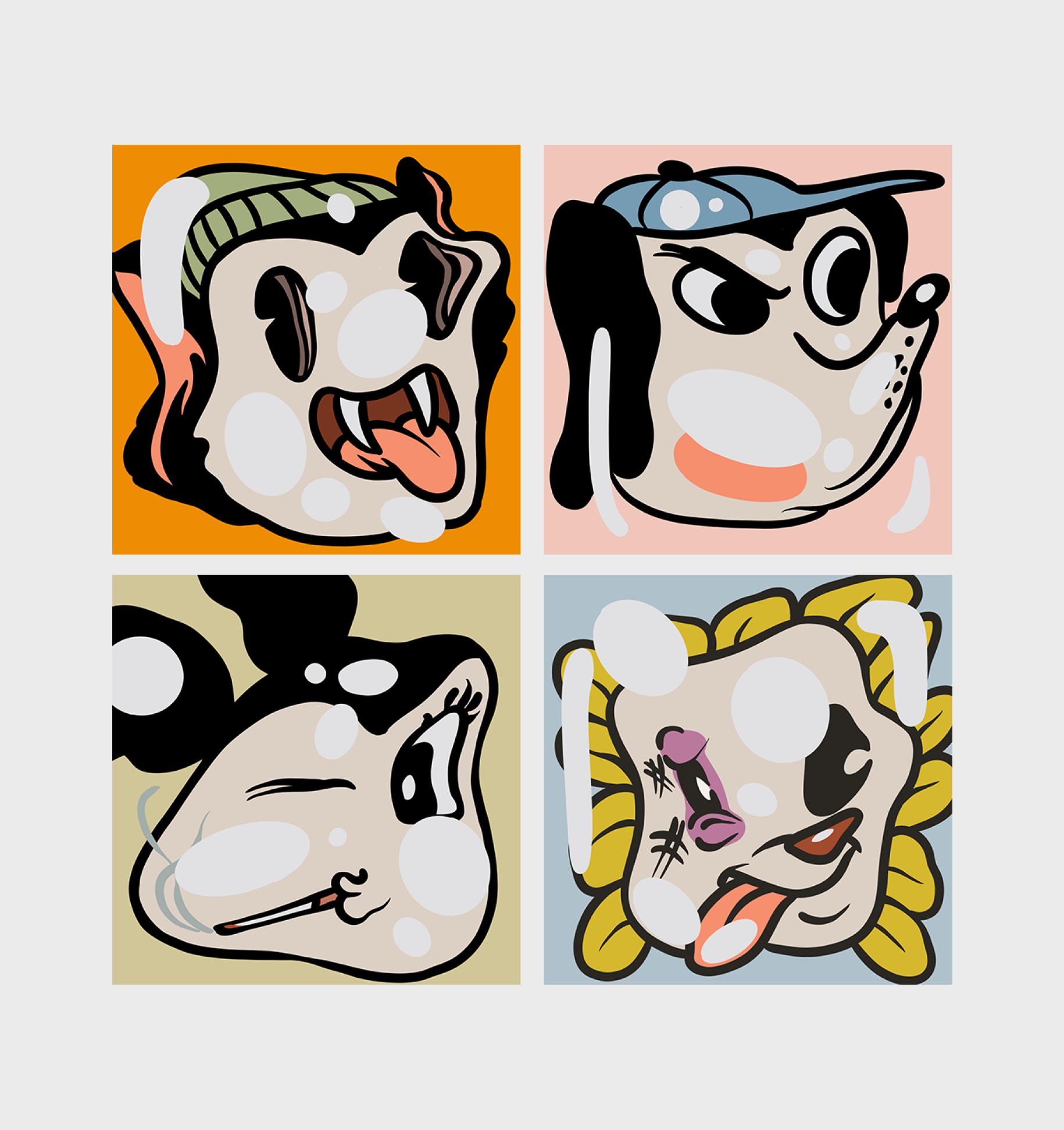 Squished Goonz Coaster Pack (set of 4)