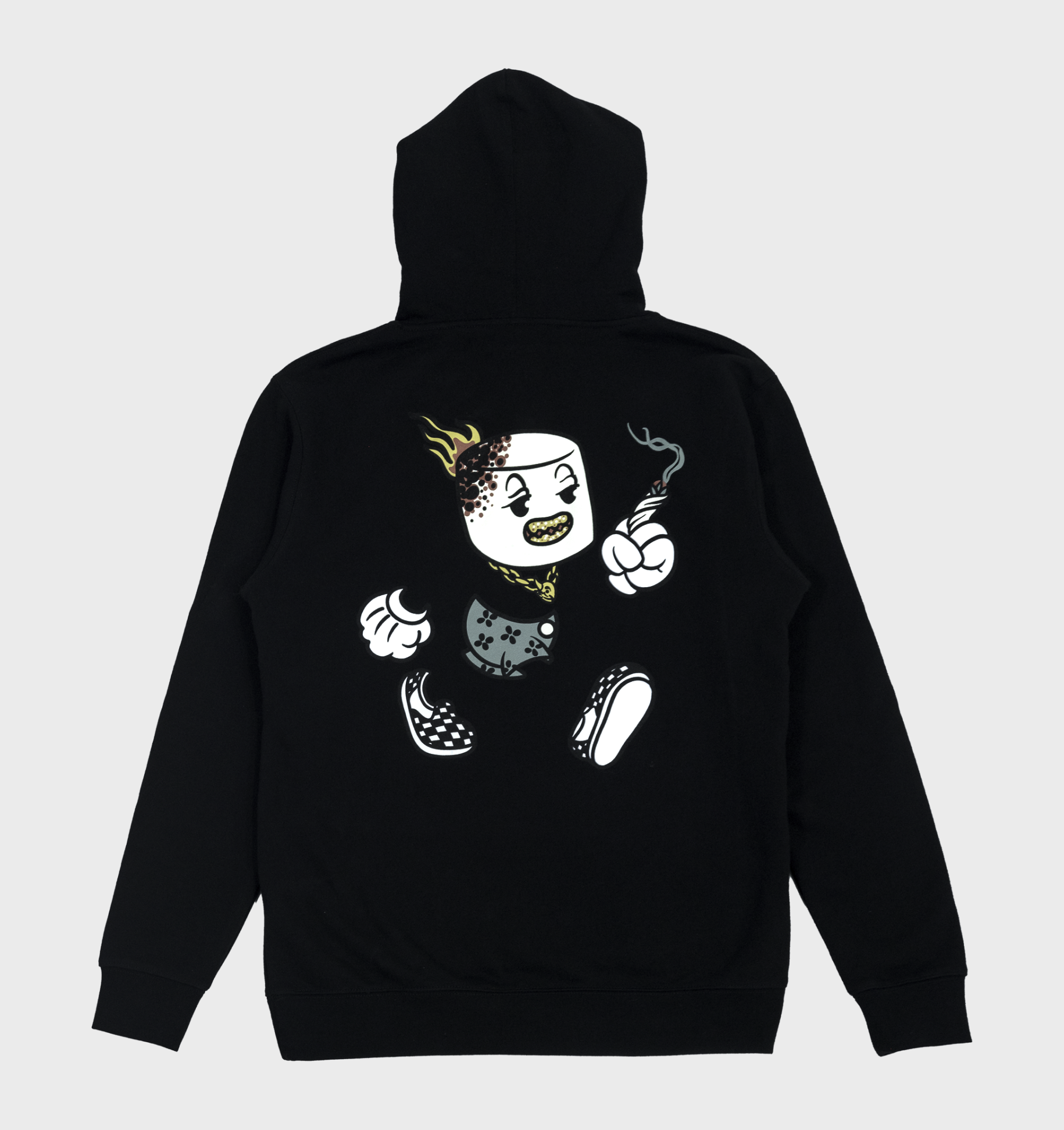 Black Flaming Mallow Hoodie (Holders Exclusive)