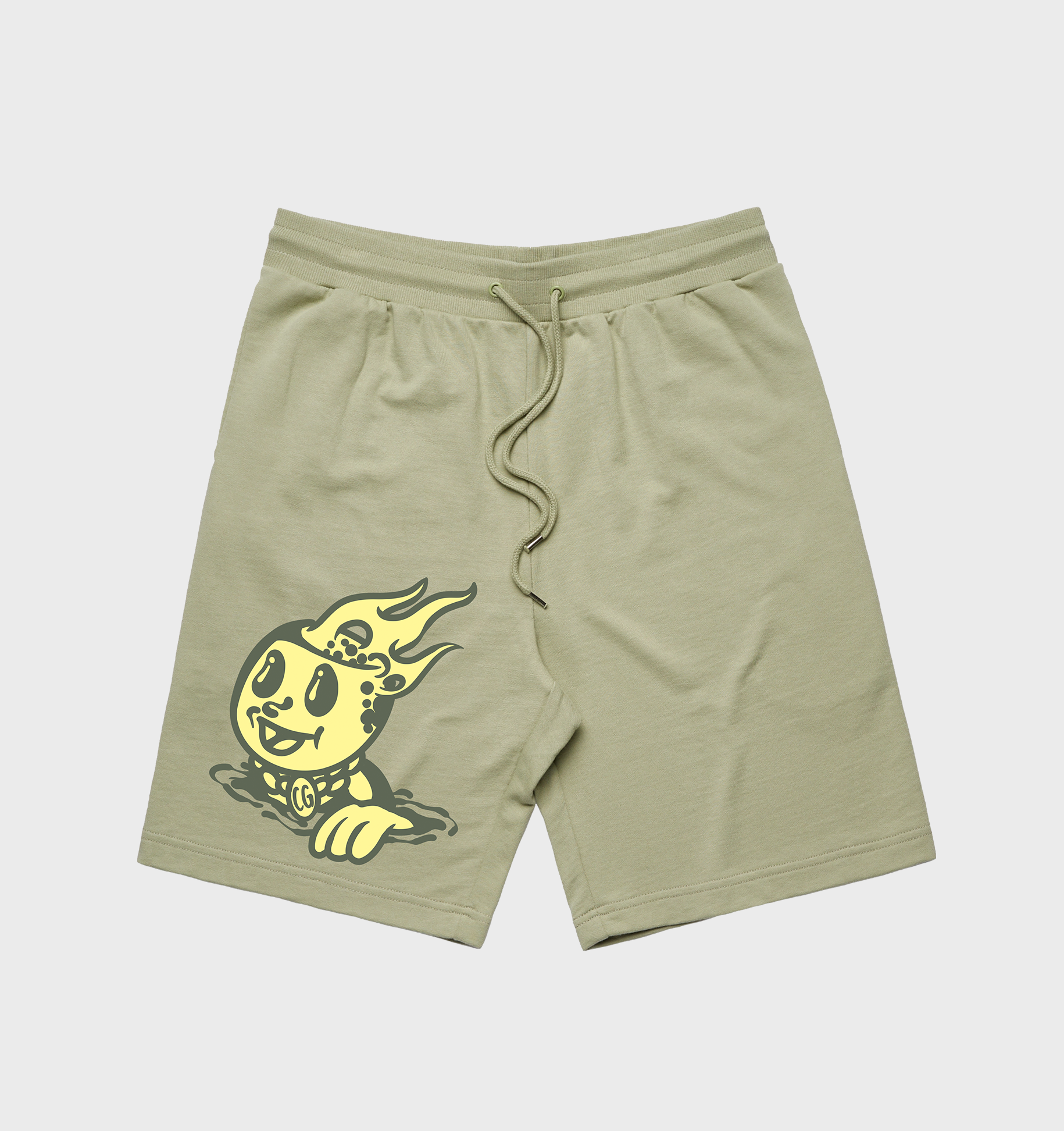 Portal Flame Head Pistachio Shorts (Portal Holders Exclusive)