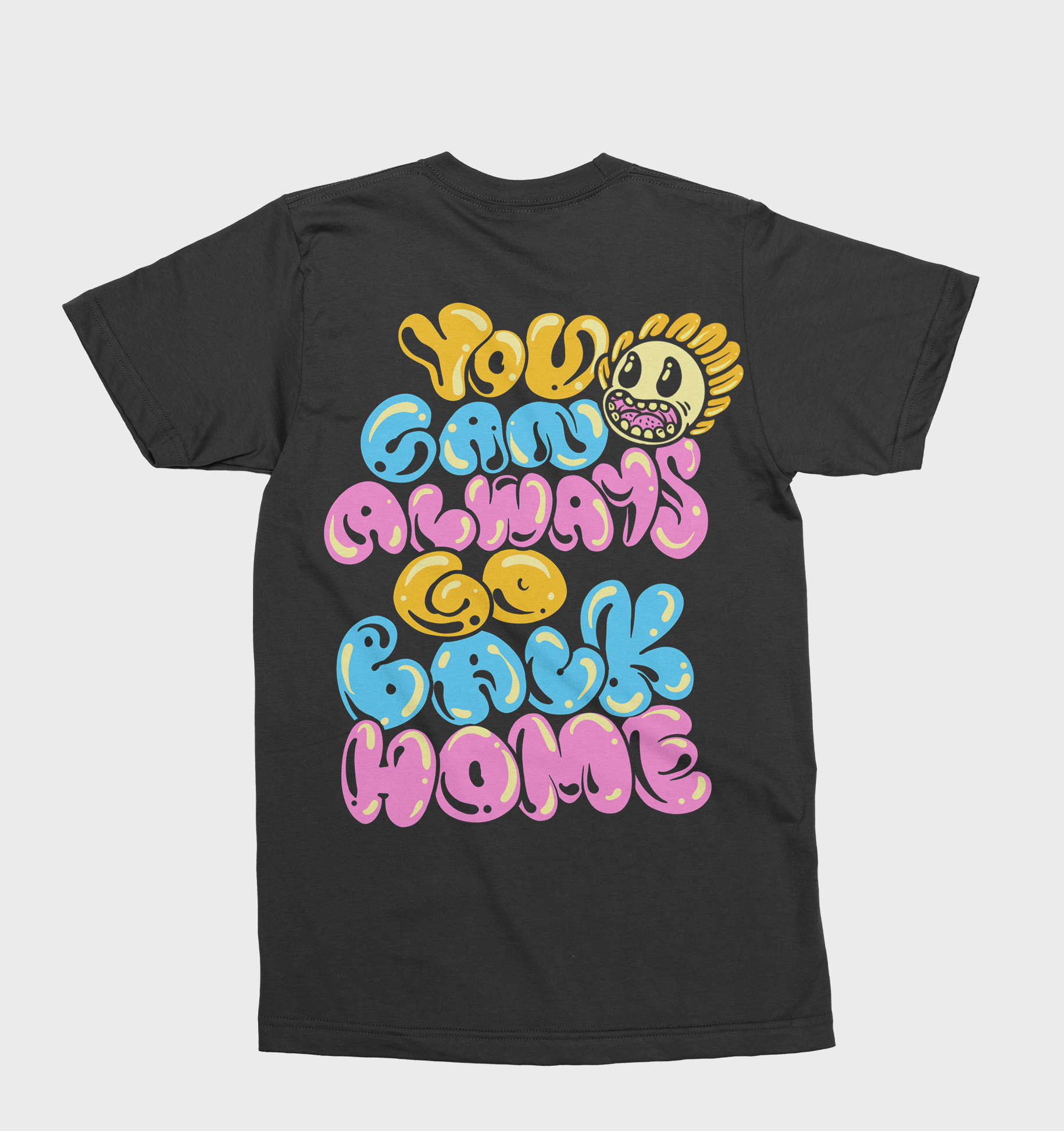 Portal Go Home Black Tee